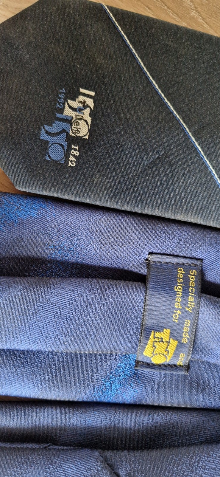 Set Vintage Stropdassen TU Delft (THD, Lustrum) & TNO Uniek, Ophalen of Verzenden, Zo goed als nieuw