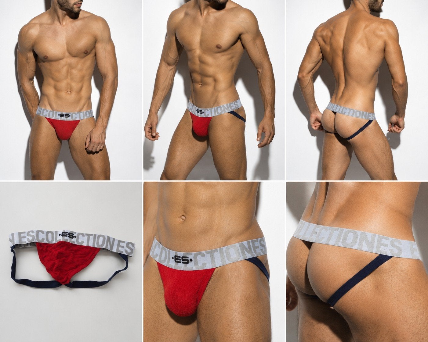 ES Collection Jockstrap Rood Heren Ondergoed, Kleding | Heren, Verzenden, Rood, ES Collection, Overige typen