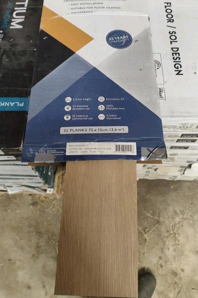 Solidfloor hb dust 14.40m2, Ophalen, Nieuw, 10 tot 25 m², Overige typen