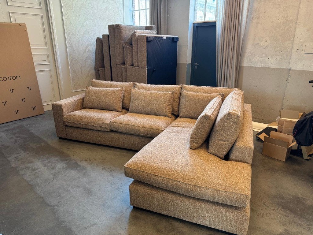 Hoekbank Annabelle l Whoon | Room108 l van €2763 voor €1599, Ophalen, 100 tot 125 cm, Hoekbank, Stof