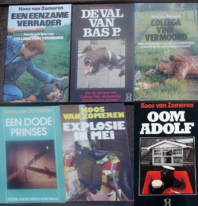 6x Koos van Zomeren - Nederlandse detectives, Boeken, Detectives, Ophalen of Verzenden, Gelezen, Koos van Zomeren