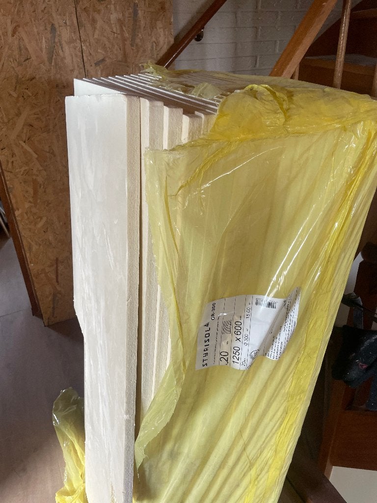 xps isolatieplaten, Nieuw, 15 m² of meer, Muurisolatie, Piepschuim (Tempex)