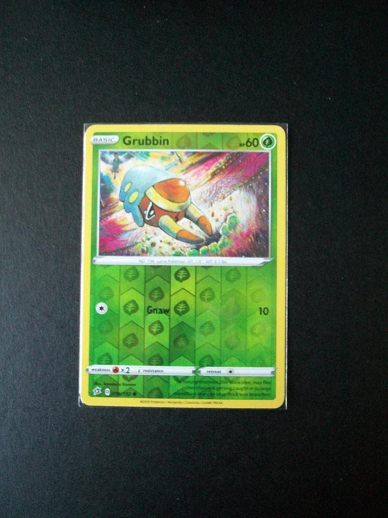 1580. nieuwe pokemonkaart holofoil GRUBBIN HP 60 (016/192), Verzenden, Nieuw