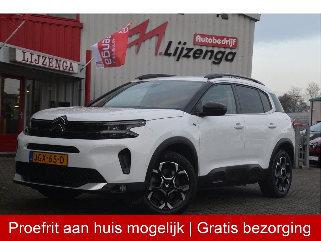 Citroën C5 Aircross 1.6 Plug-in Hybrid 180 Business Plus Ca, Gebruikt, 4 cilinders, Met garantie (alle), Wit