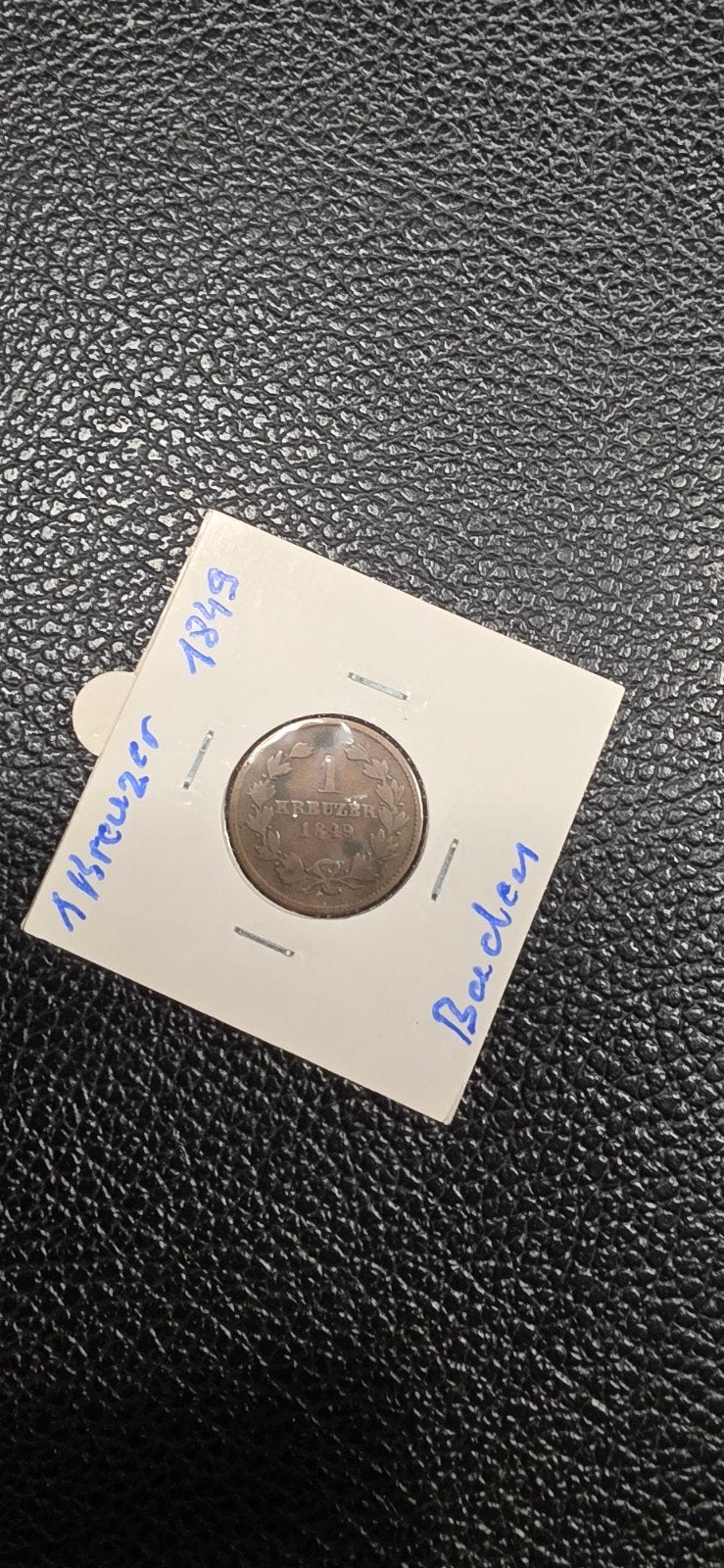 Germaanse staten 1 kreuzer 1849 Baden, Postzegels en Munten, Ophalen of Verzenden