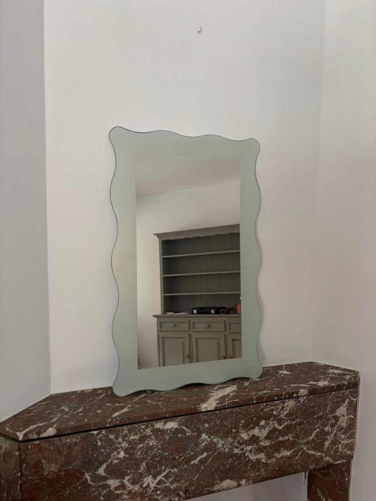 Plieger golvende spiegel 80 x 50 cm, Huis en Inrichting, Woonaccessoires | Spiegels, Ophalen, Minder dan 50 cm, Gebruikt, Minder dan 100 cm