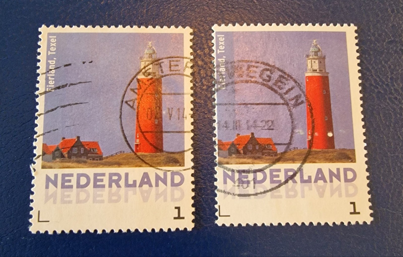 kv976 verschoven zegelbeeld : Vuurtoren Texel (Gestempeld), Ophalen of Verzenden, Na 1940, Gestempeld