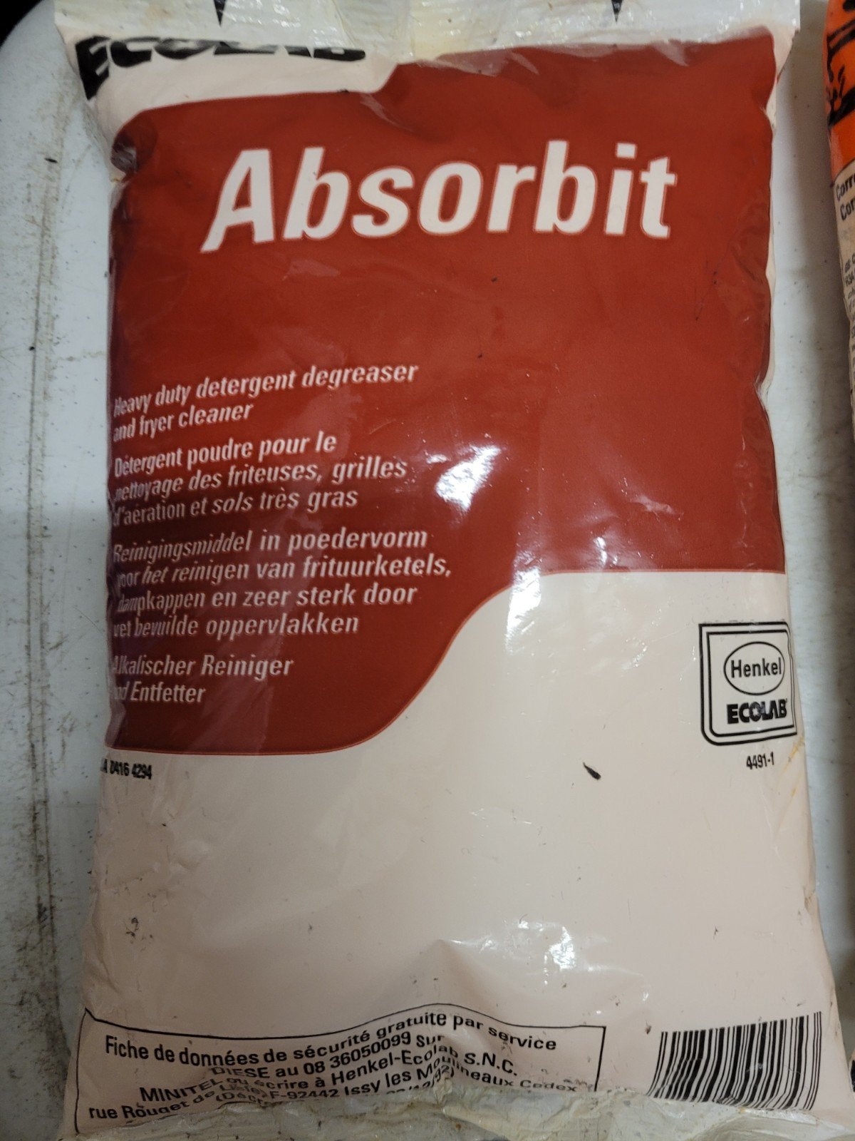 Ecolab Absorbit Zware Ontvetter en Reinigingspoeder zakken v, Ophalen, Schoonmaakmiddel