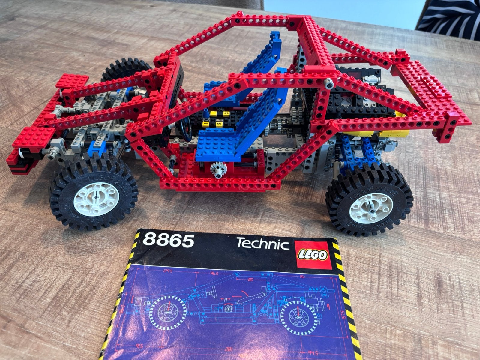 Lego Technic set 8865 ‘Test Car’ uit 1988, Gebruikt, Lego, Inclusief instructies, Ophalen of Verzenden