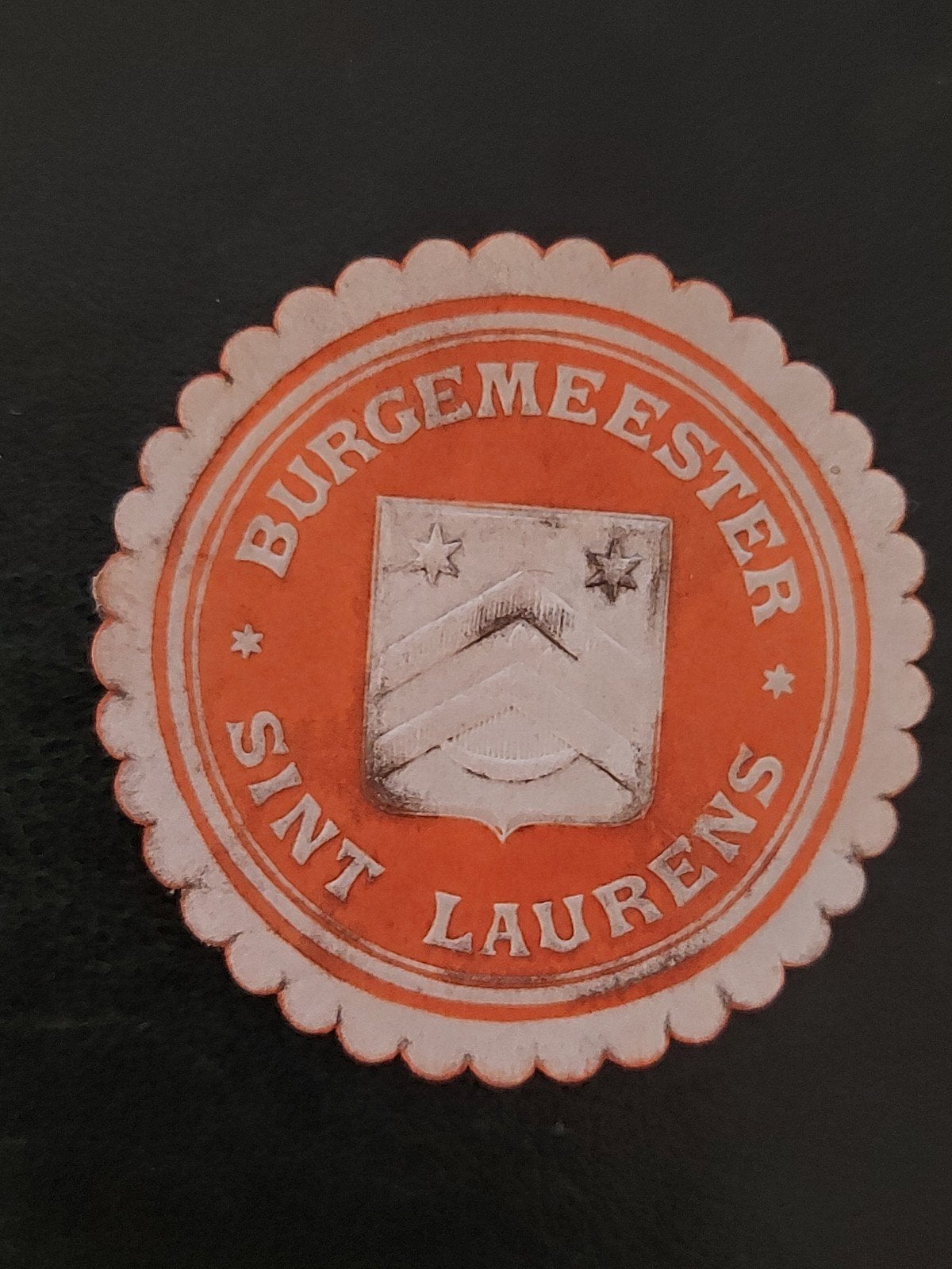 Sluitzegel Burgemeester Sint Laurens, Verzenden, Gebruikt