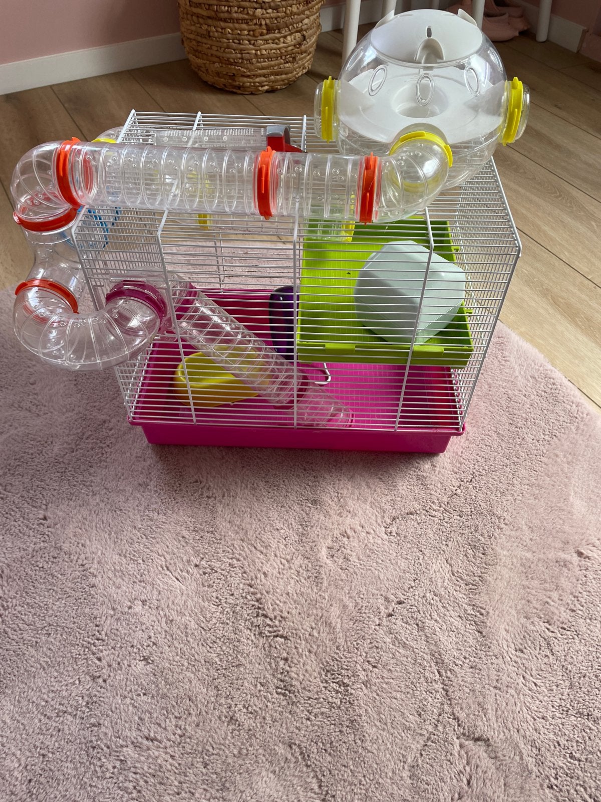 Hamster kooi verblijf, Dieren en Toebehoren, Kooi, Minder dan 75 cm, Zo goed als nieuw, Hamster