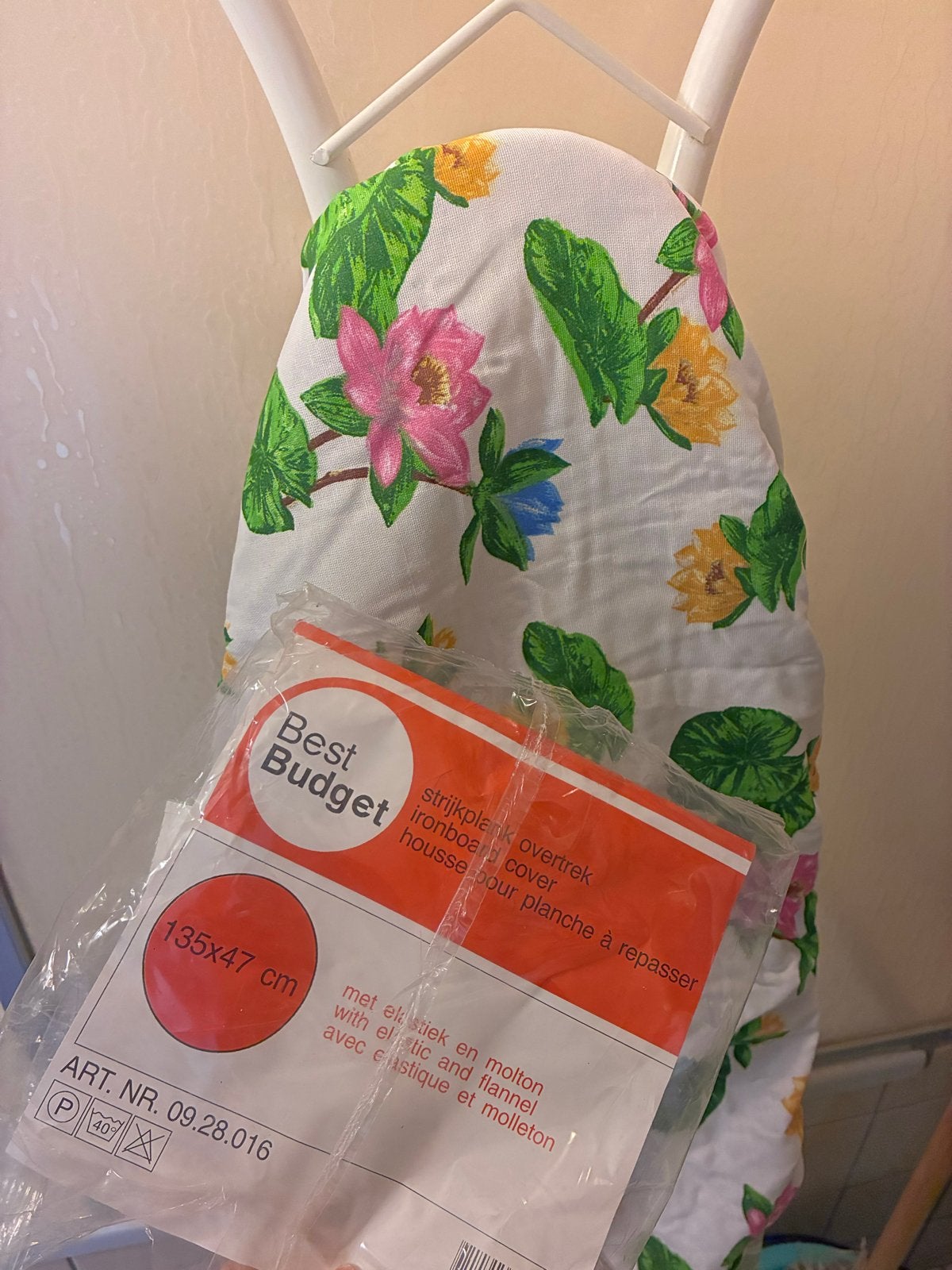 Strijkplankovertrek Best Budget 135x47 cm Bloemen, Ophalen of Verzenden, Nieuw