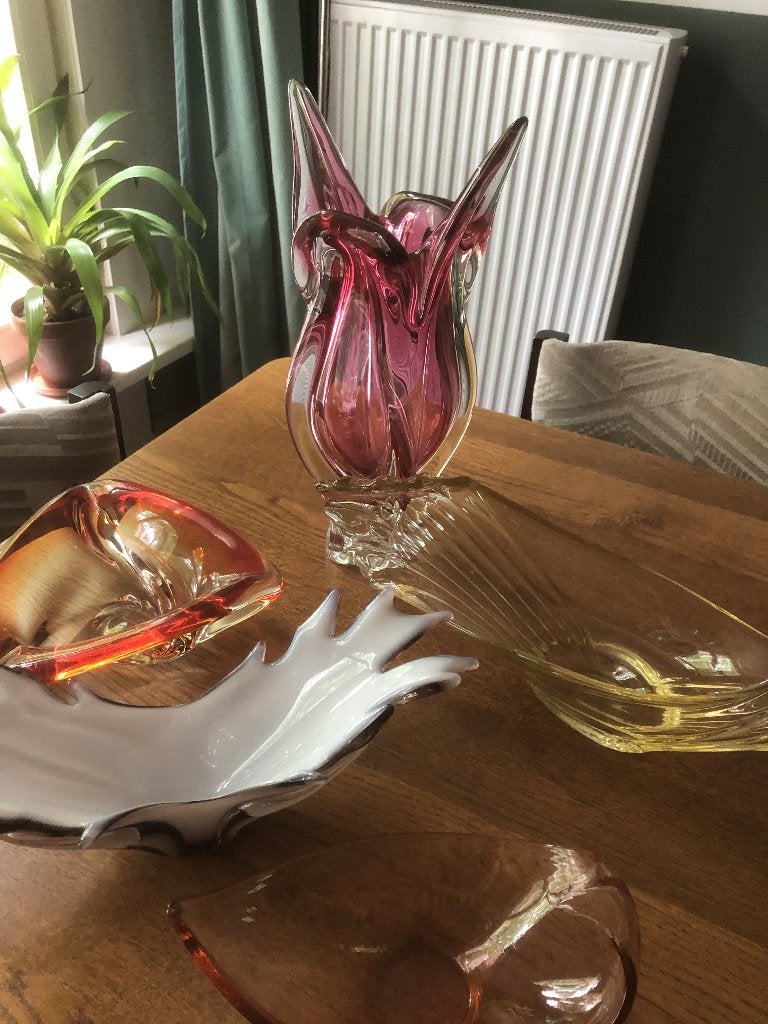Murano Glas Vaas Glaswerk Vintage, Ophalen