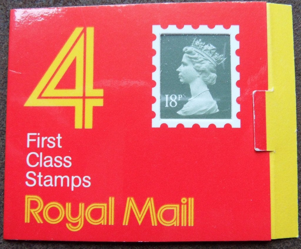 Postzegelboekje Engeland – 4 x 18p stamps   Window booklet,, Ophalen of Verzenden, Postfris