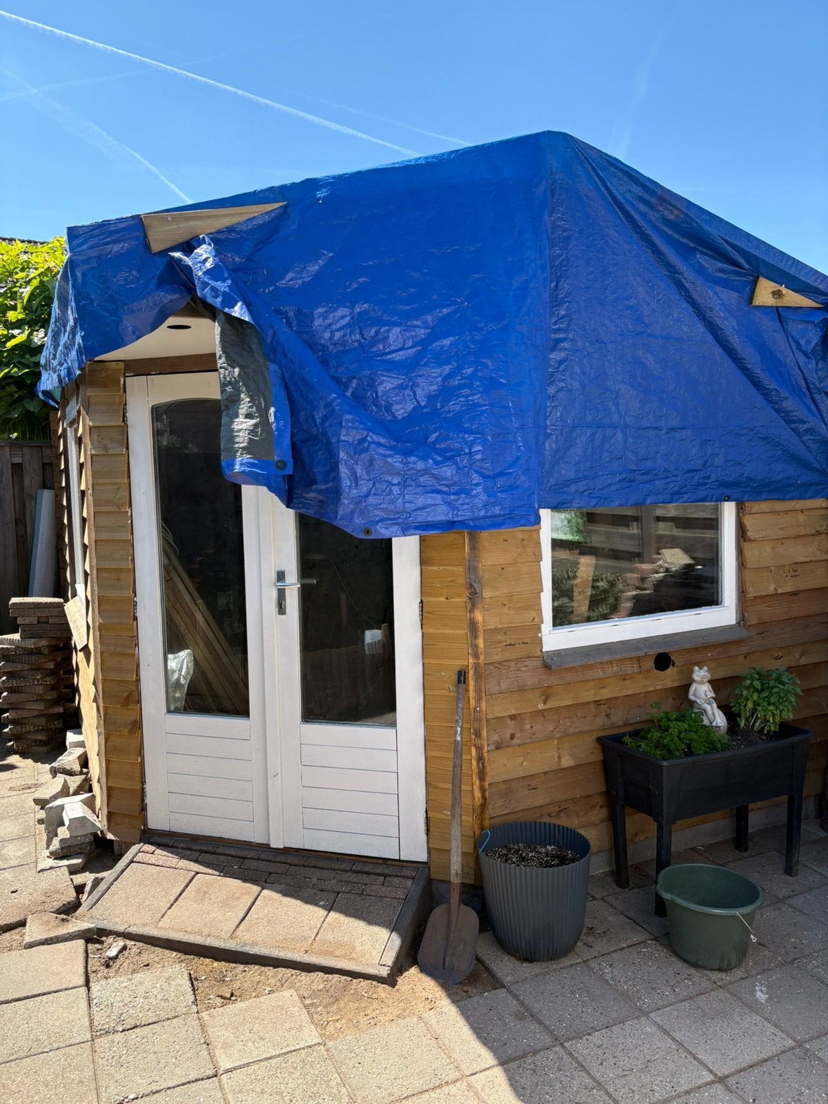 Schuur 3x4 meter. Compleet zonder dakplaten, Tuin en Terras, Tuinhuizen, Ophalen, Zo goed als nieuw, Schuur, Zonder ramen