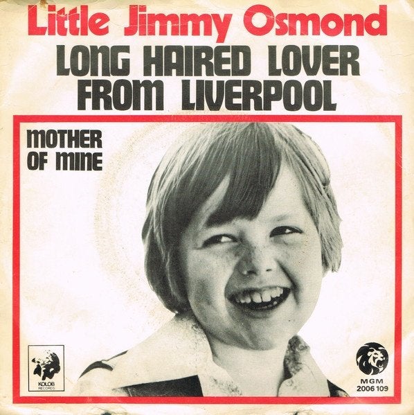 Little Jimmy Osmond - Long Haired Lover Liverpool (Single), Gebruikt, 7 inch, Single, 1970 - 1979