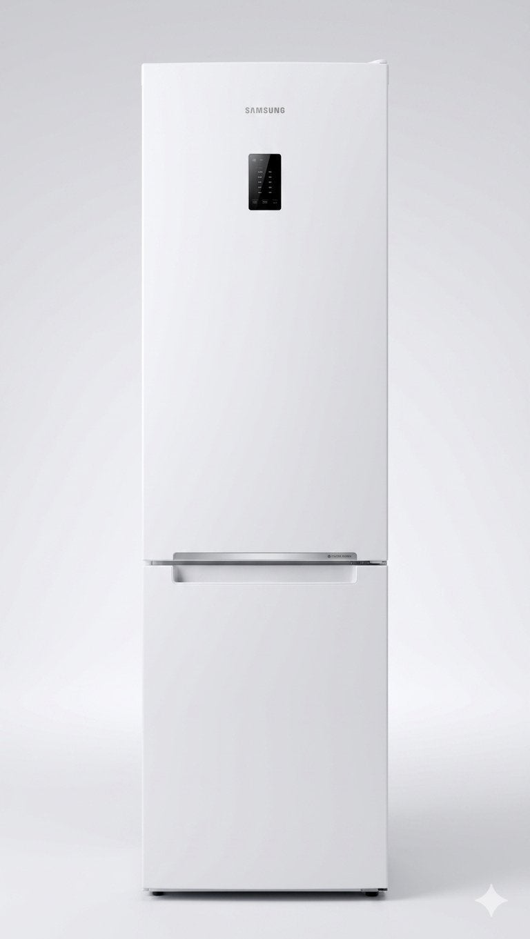 Samsung Koel-vriescombinatie - Wit, met display, Ophalen, Gebruikt, 200 liter of meer, 60 cm of meer