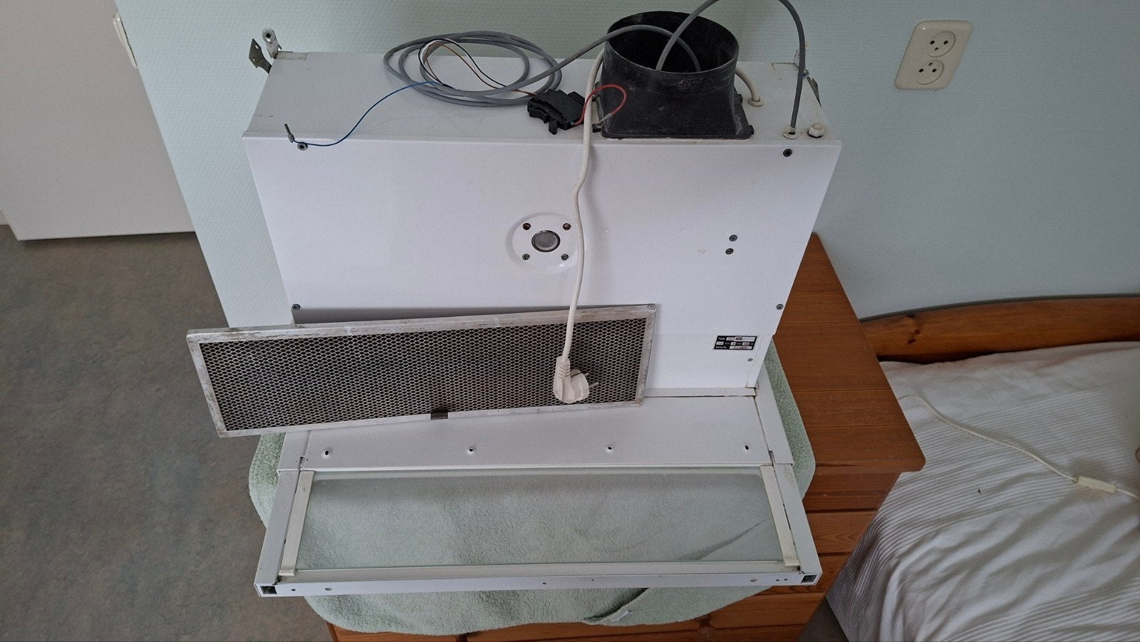 Itho ,onder/inbouw vlakscherm afzuigkap, Witgoed en Apparatuur, Afzuigkappen, Ophalen, Gebruikt, 600 tot 800 m³ per uur, Vlakschermkap