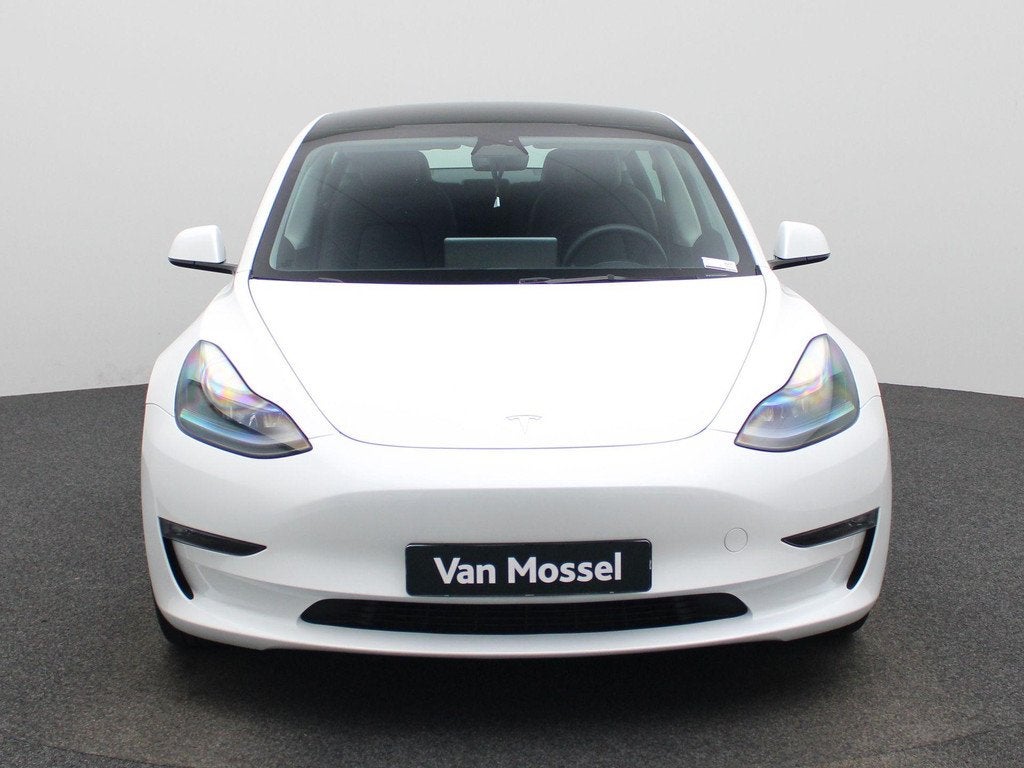 Tesla Model 3 Long Range AWD 75 kWh | Panoramadak | Navigati, Auto's, Automaat, 12 maanden, Stof, Gebruikt