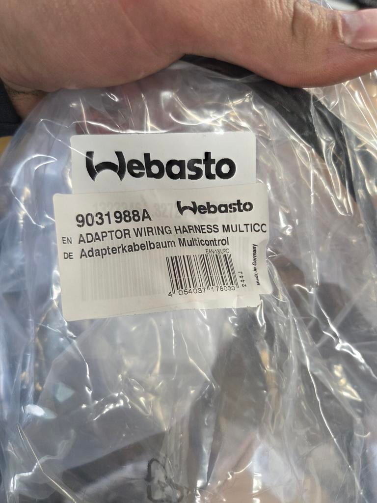 Webasto Adapter Kabelboom Multicontrol 9031988A, Ophalen of Verzenden, Nieuw