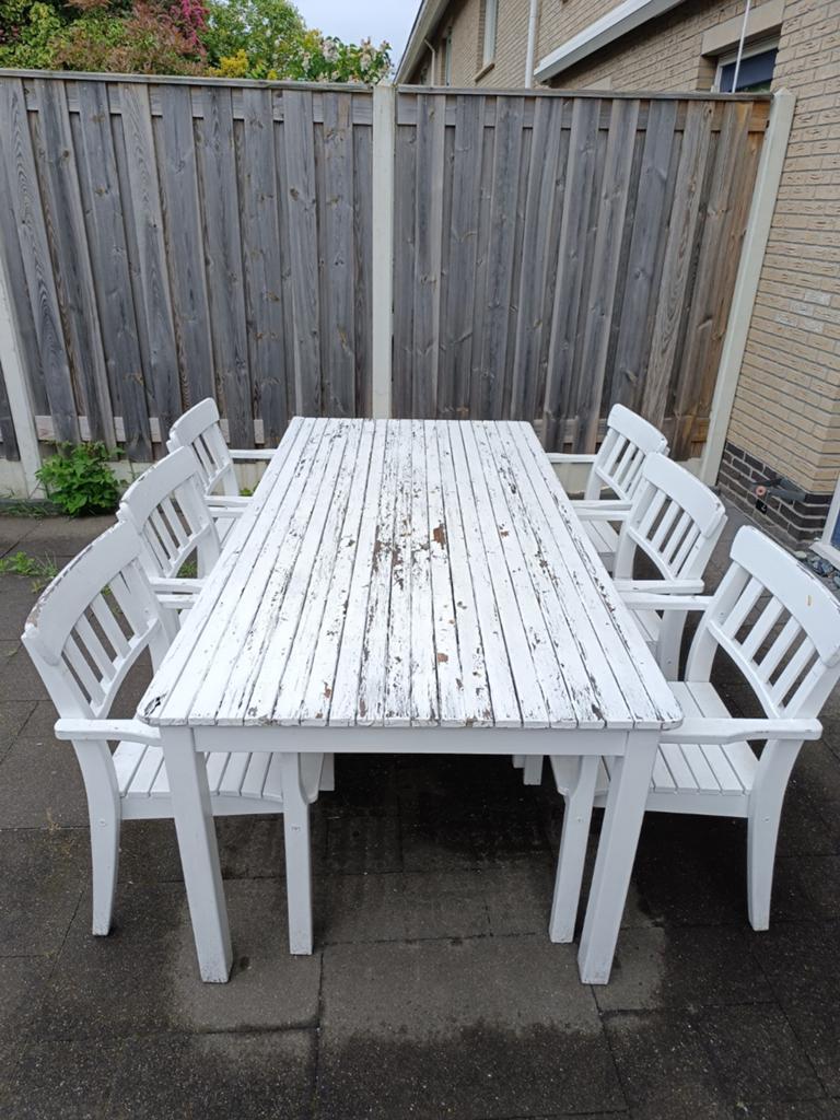 Ikea tuinset, Ophalen of Verzenden, Gebruikt, Hout