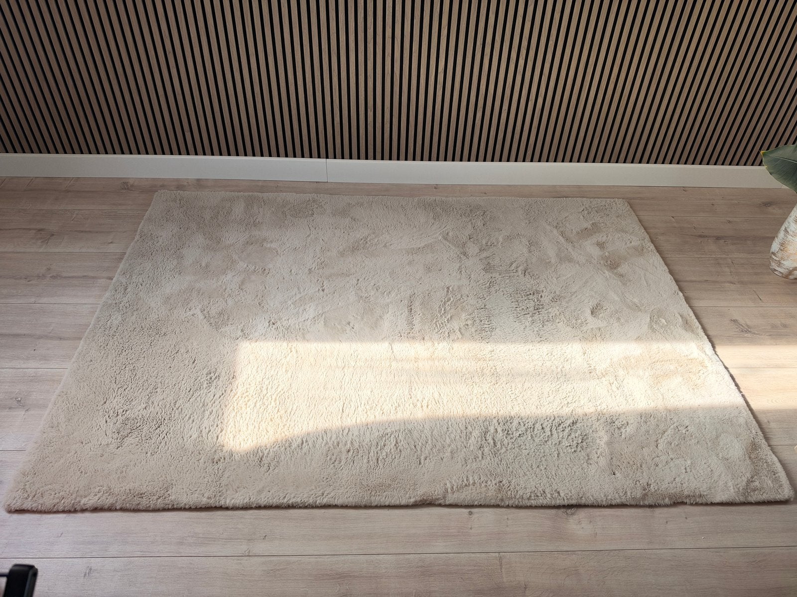 Beige vloerkleed 230cm bij 160cm, Ophalen, Zo goed als nieuw, Beige, Tapijt