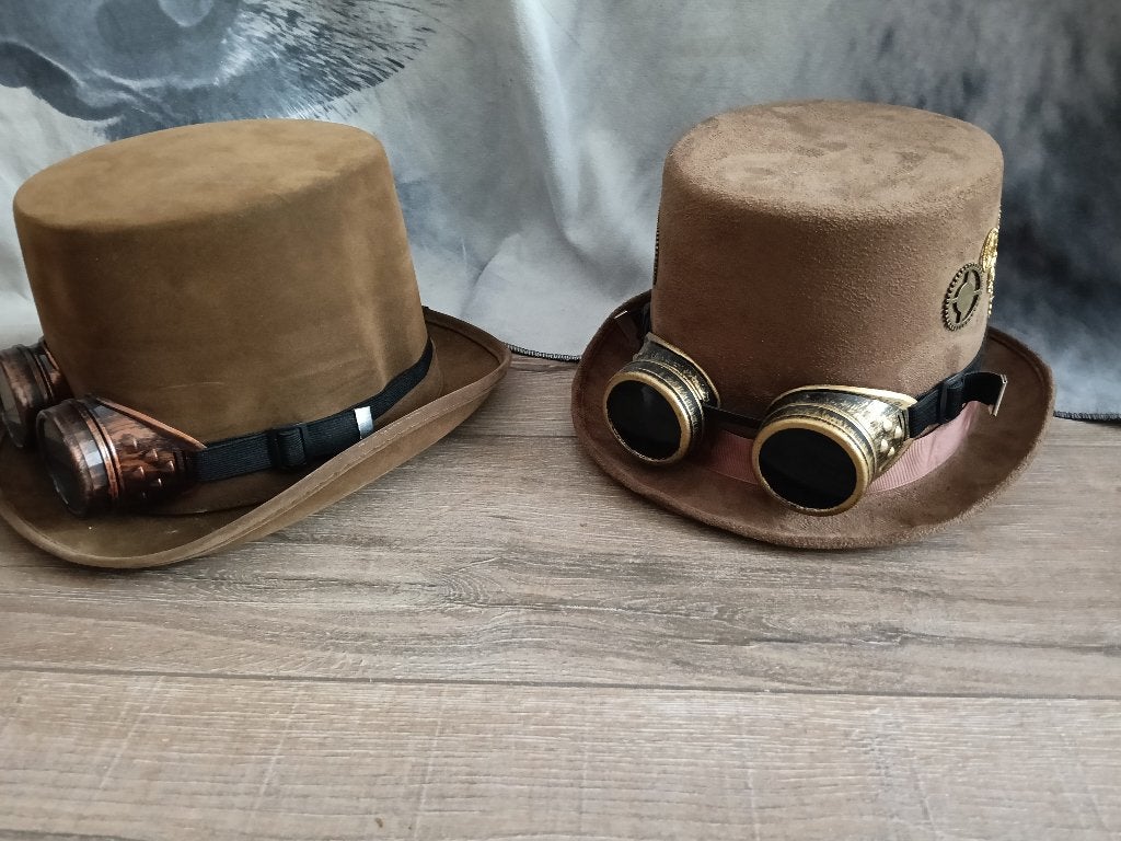 Boland Steampunk Sightpunk hoge hoed, Hobby en Vrije tijd, Kostuums, Theaterbenodigdheden en LARP, Ophalen, Zo goed als nieuw