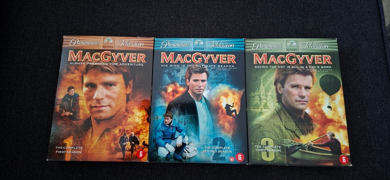 MacGyver dvd boxen seizoen 1, 2 & 3 - Actie & Avontuur, Cd's en Dvd's, Dvd's | Tv en Series, Vanaf 6 jaar, Ophalen of Verzenden