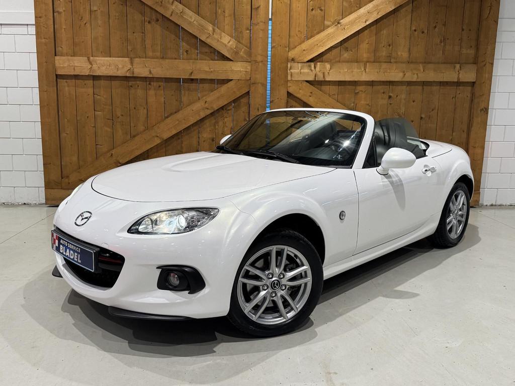 Mazda MX-5 Roadster Coupé 1.8 TS+ Hardtop Clima/Leder, Auto's, Mazda, Achterwielaandrijving, Zwart, 4 cilinders, Cabriolet