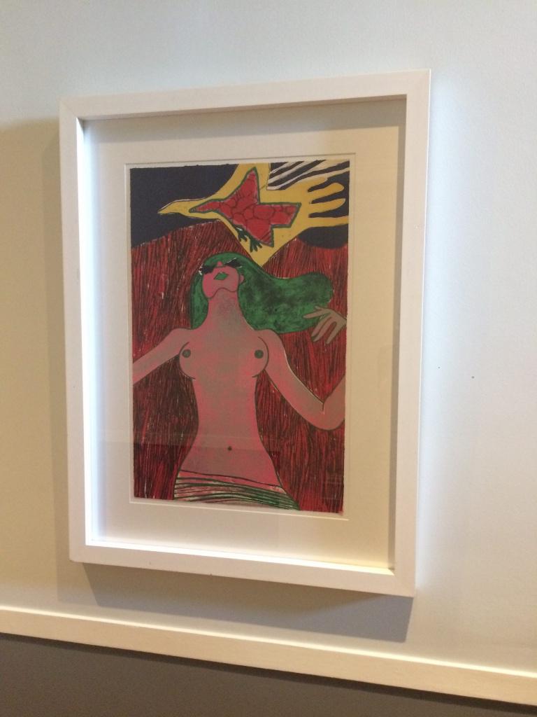 Atelier Corneille, gekleurde litho, ingekaderd, oplage 1/1, Ophalen