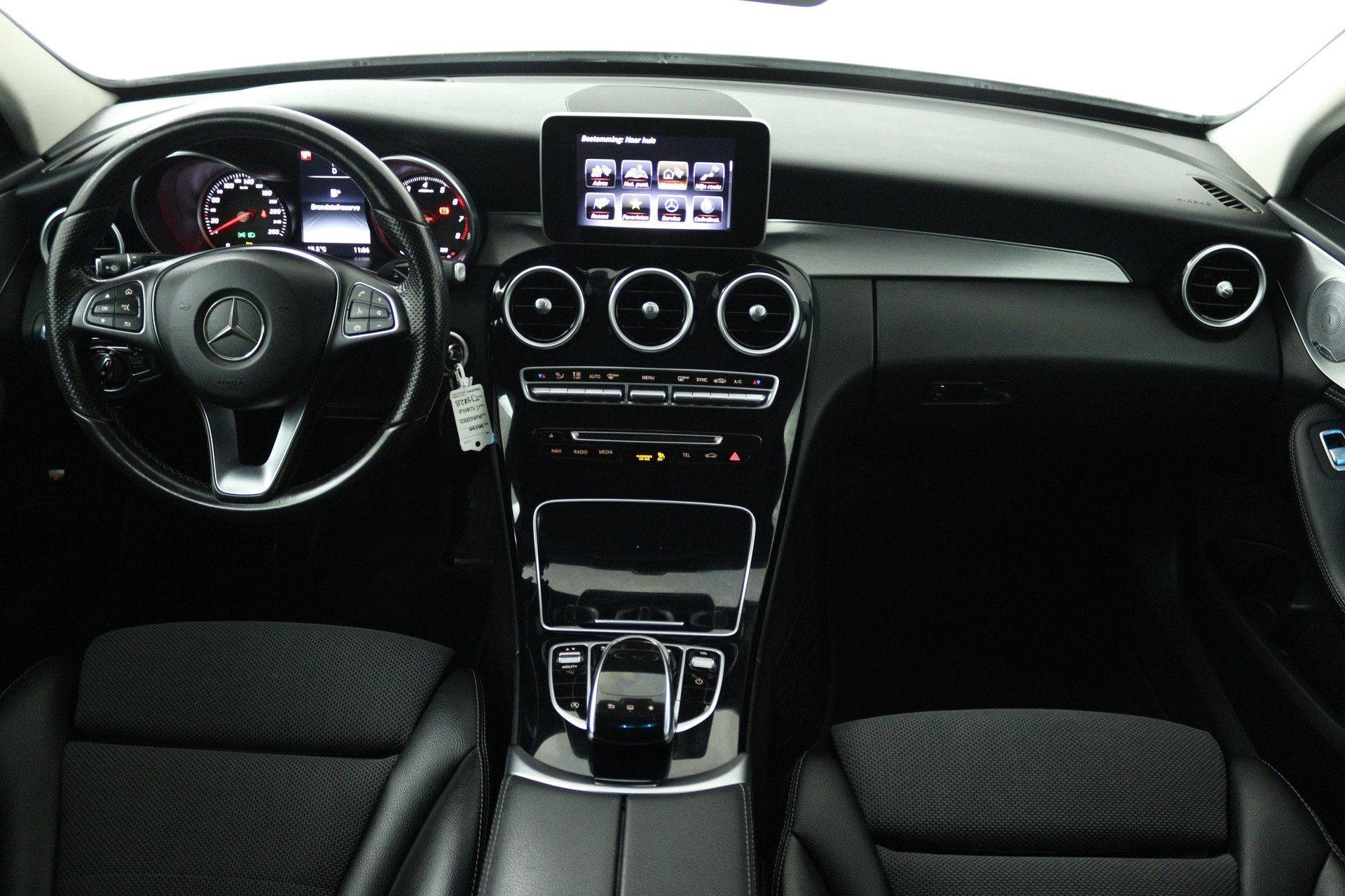 Mercedes-Benz C-Klasse Estate 180 Edition 1 (BURMEISTER, STO, Automaat, Achterwielaandrijving, Leder en Stof, Wit