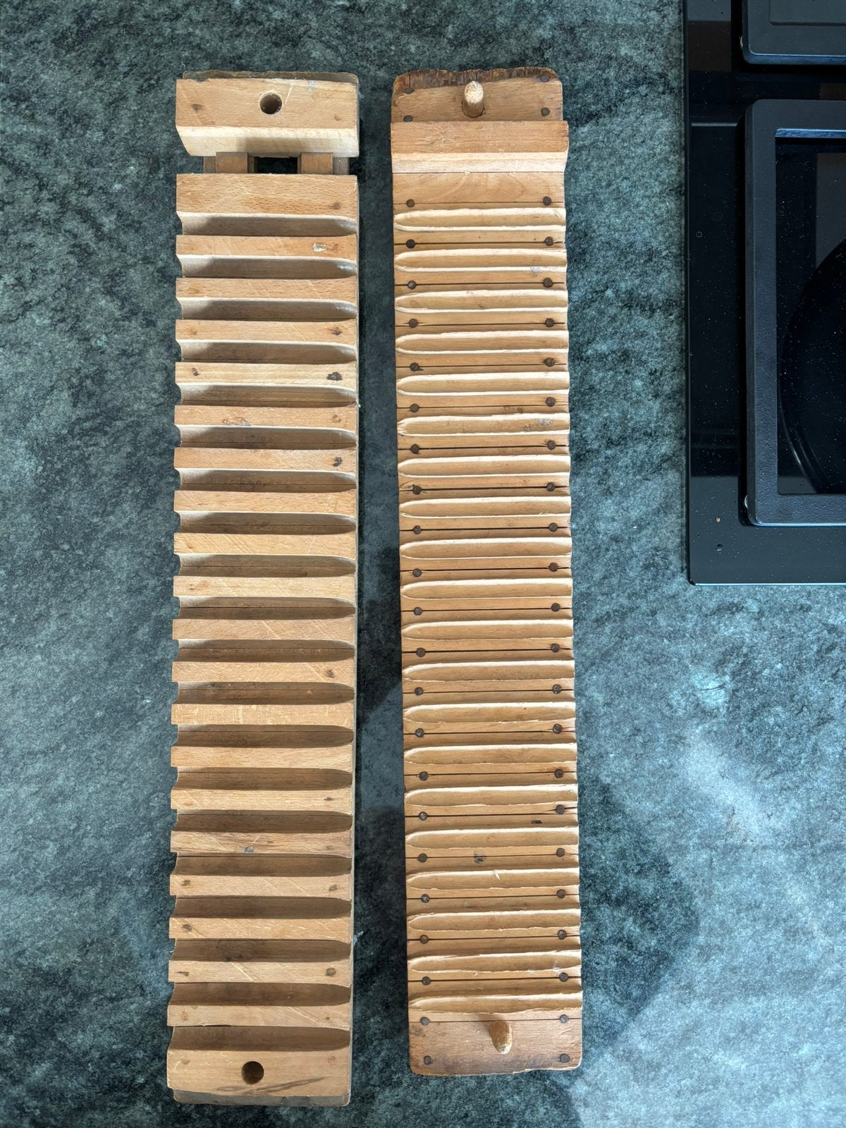 Oude houten  dubbele. Sugaren plank, Antiek en Kunst, Ophalen of Verzenden