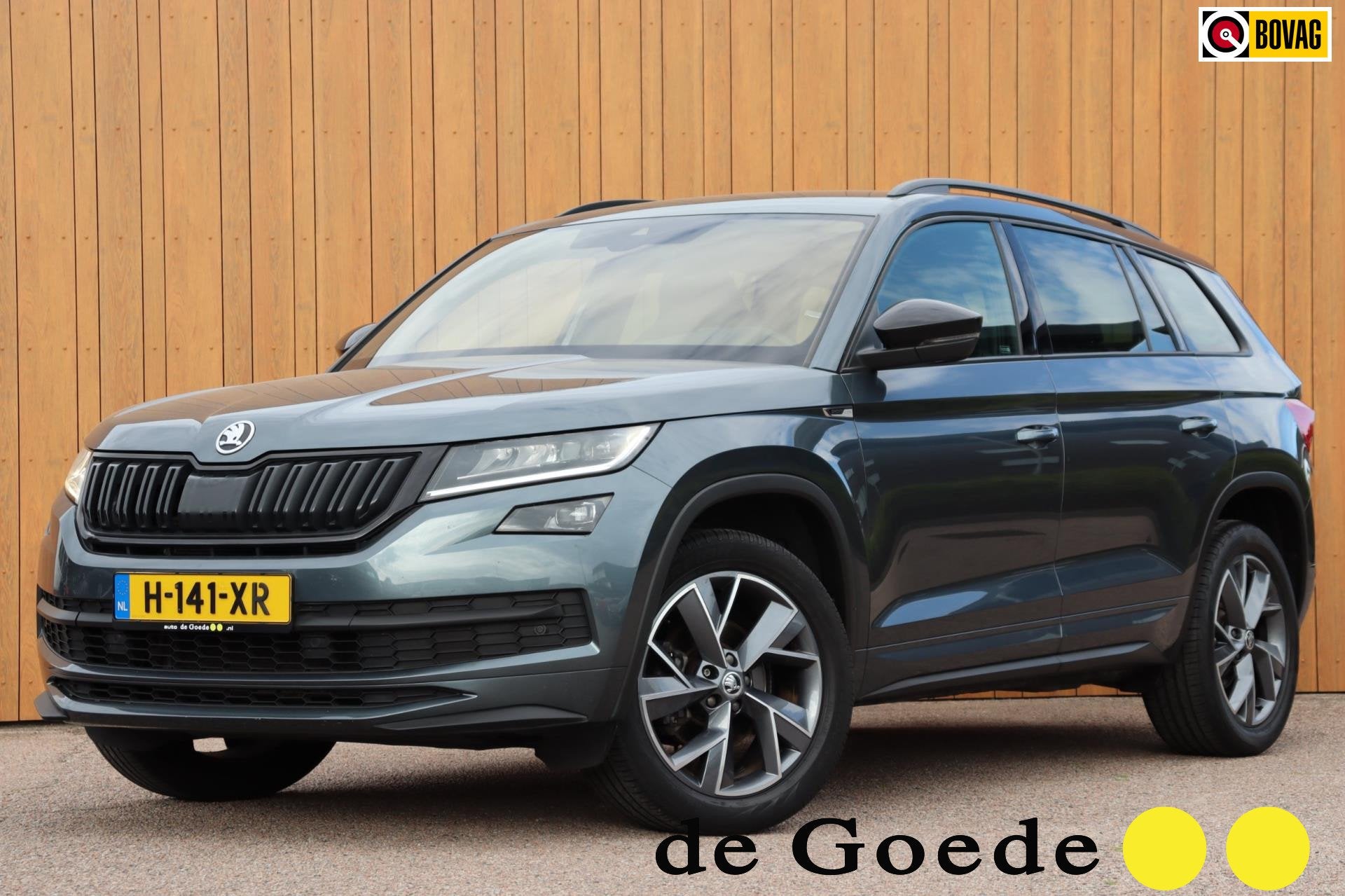 Skoda Kodiaq 1.5 TSI Sportline Bus org.-nl canton leer/alc+m, Auto's, Skoda, Euro 6, 4 cilinders, Origineel Nederlands, Kodiaq