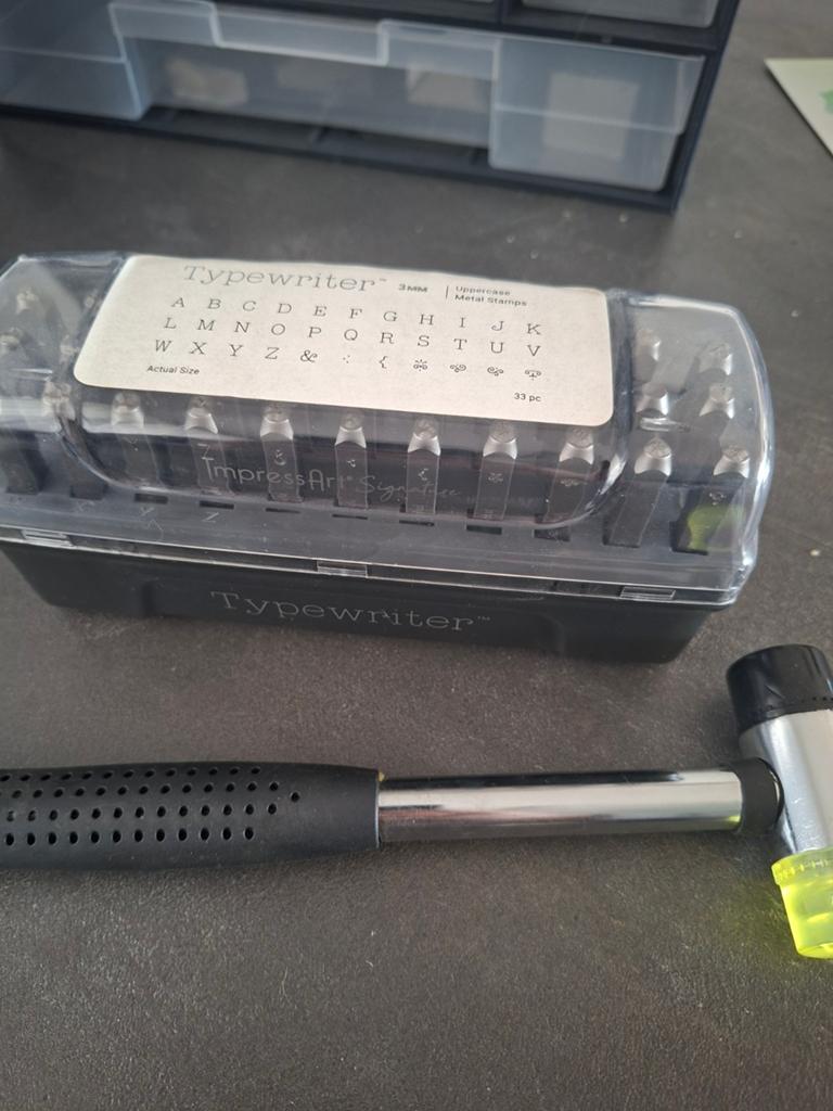 ImpressArt Typewriter slagpennen set 3mm, Gebruikt, Zilver, Gereedschap of Toebehoren, Overige merken