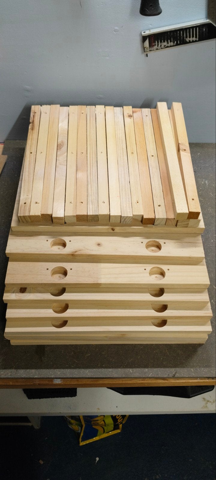 blank houten kastdeurtjes + meubelbeslag (nieuw, ongebruikt), Doe-het-zelf en Verbouw, Ophalen, Minder dan 25 mm, Nieuw, Plank