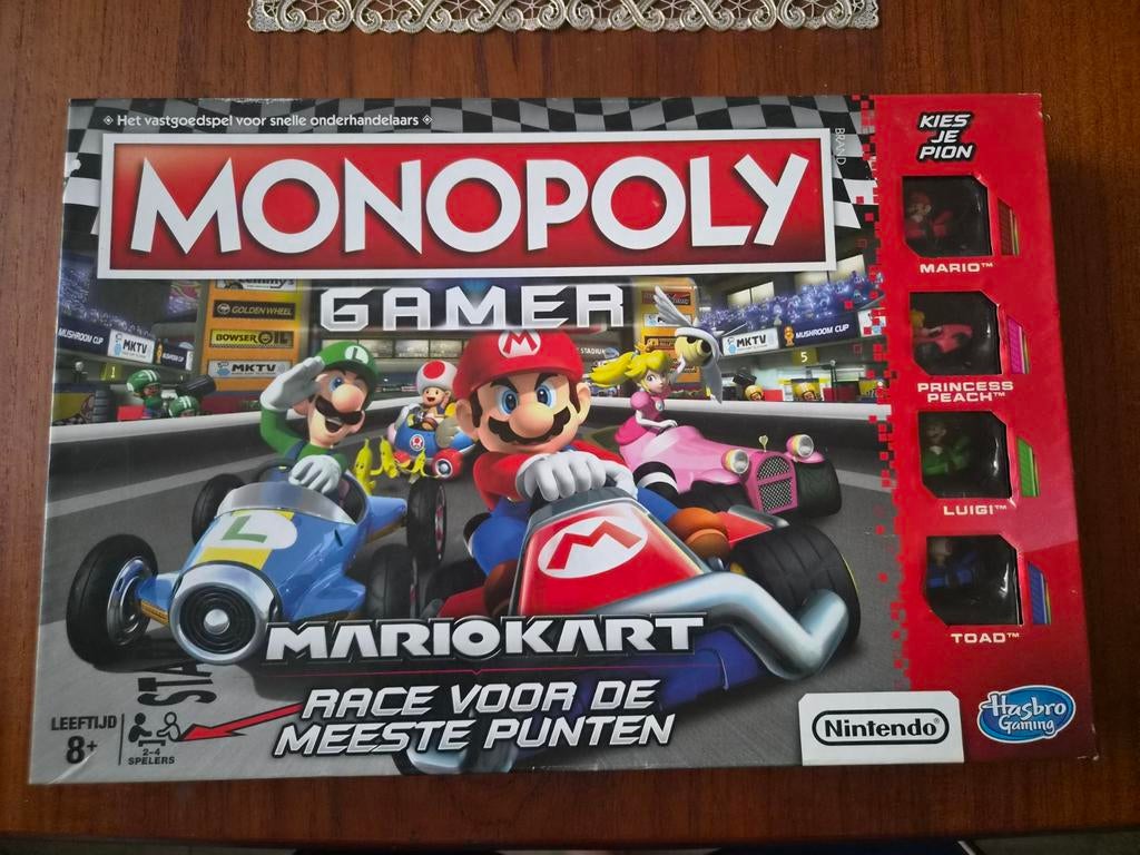 Monopoly Gamer Mario Kart - Race voor de Meeste Punten nieuw, Vijf spelers of meer, Ophalen of Verzenden, Gebruikt, Hasbro Gaming