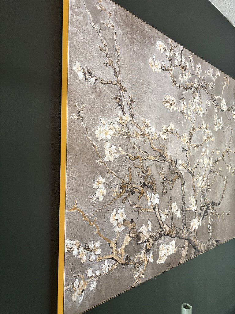 Schilderij goud/bruin/taupe/wit, Ophalen
