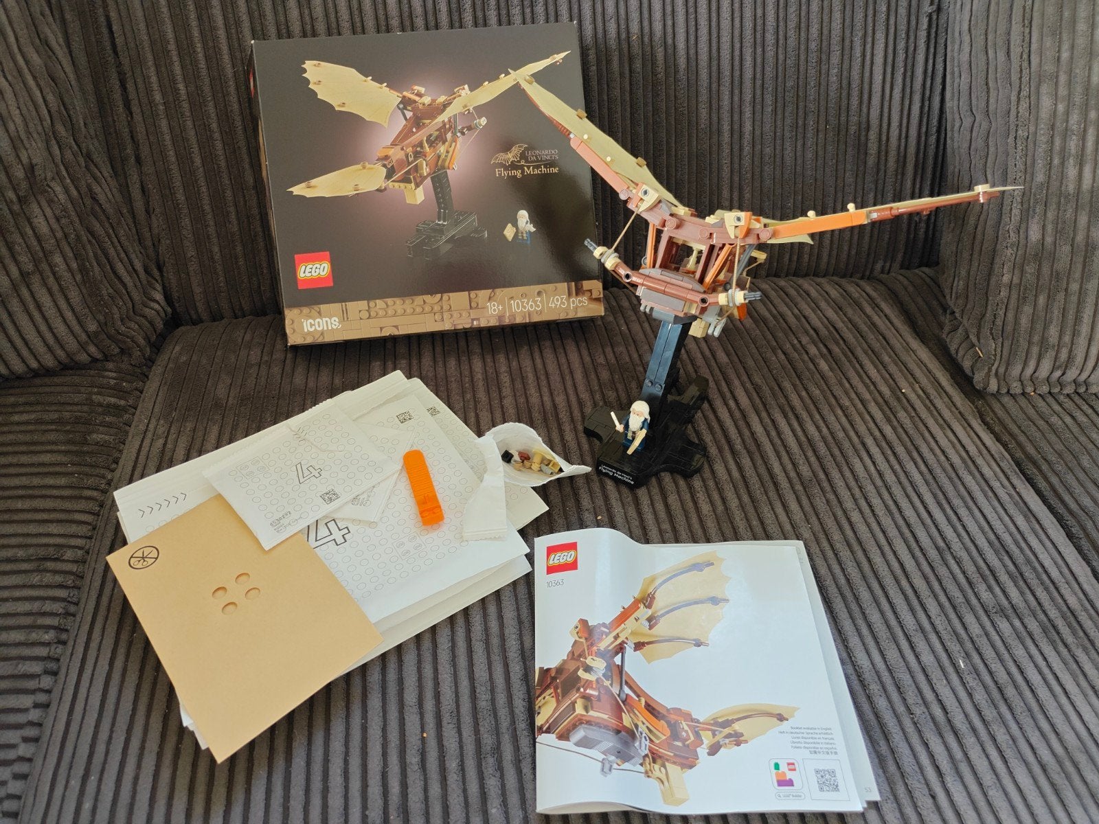 LEGO Icons Leonardo da Vinci's Vliegmachine 10363, Ophalen of Verzenden, Zo goed als nieuw, Overige merken