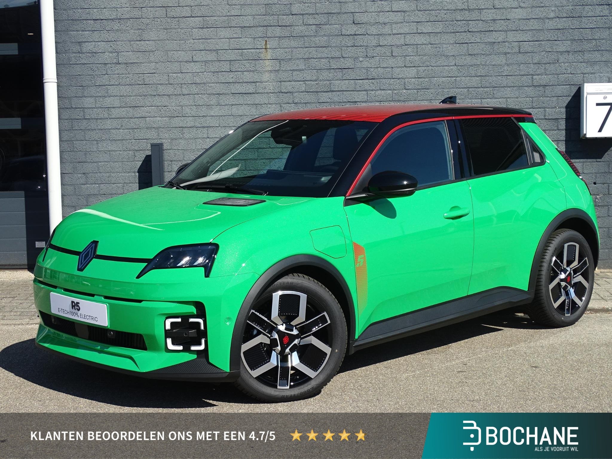 Renault 5 comfort range techno 52 kWh NU 5 JAAR GARANTIE! /, Stof, Automatische klimaatregeling, Nieuw, Te koop