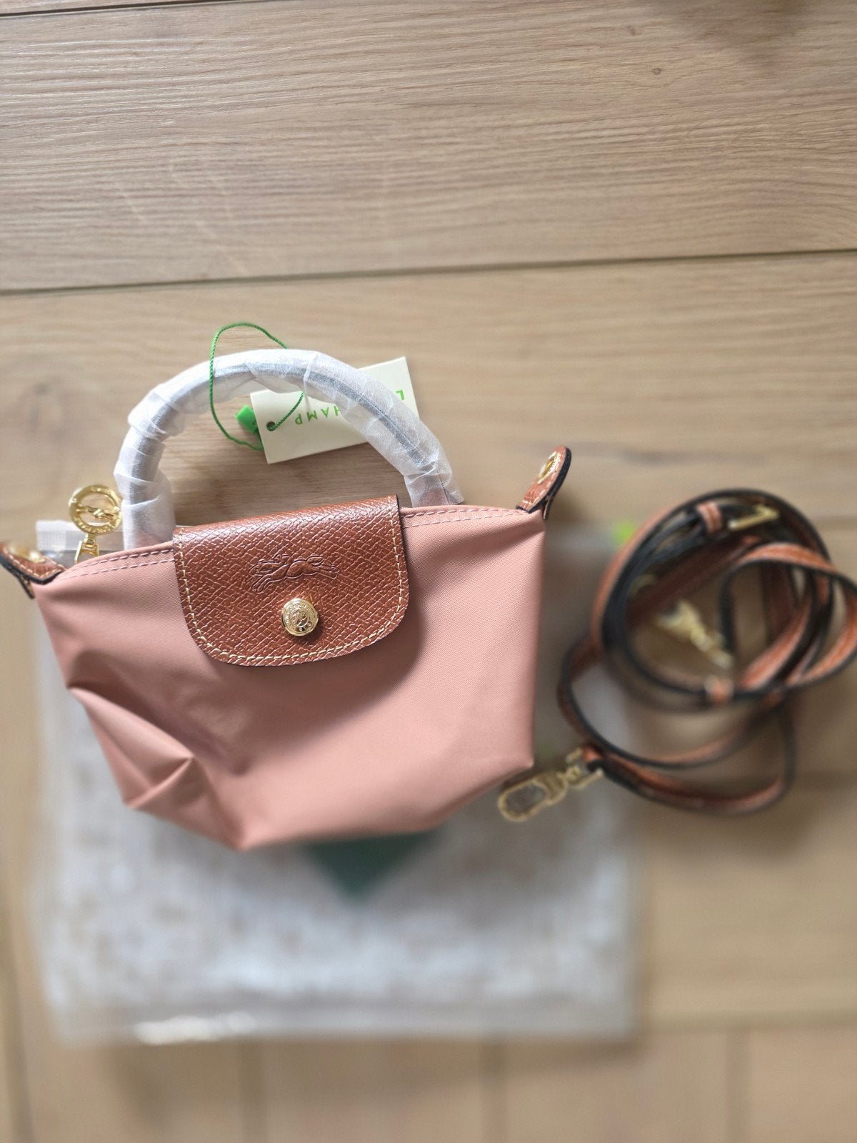 Longchamp le pliage mini, Ophalen of Verzenden, Nieuw, Blauw, Handtas