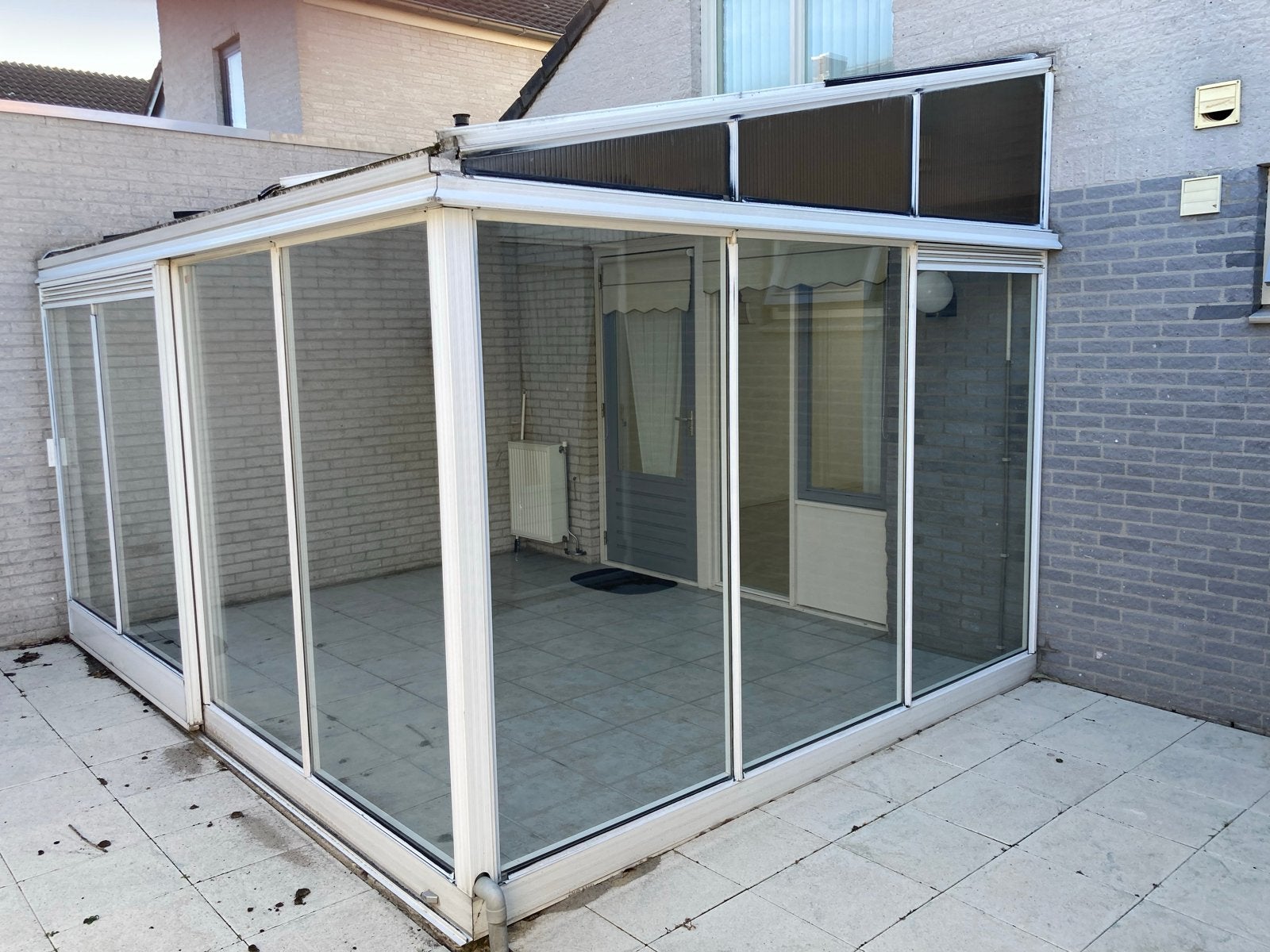 Glazen serre van 3,5x4,5 m, Ophalen, Gebruikt, Serre