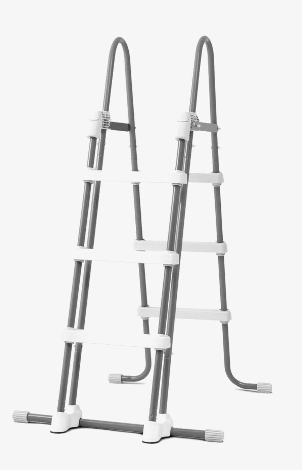 Intex zwembad ladder 107 cm grijs-wit, Tuin en Terras, Ophalen, Zo goed als nieuw