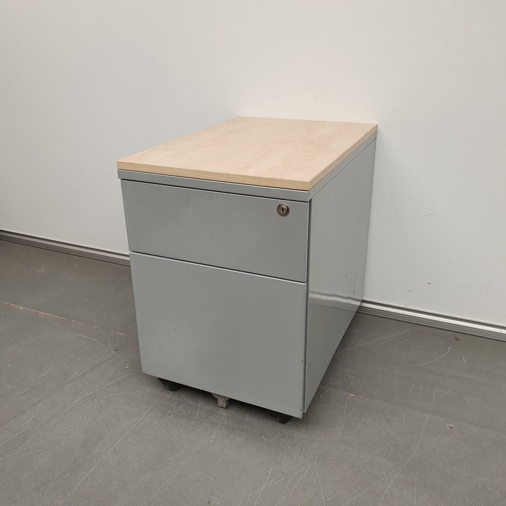 Grijs metalen ladeblok - 59x41x59 cm, Niet ingevuld, Gebruikt, Niet ingevuld, Niet ingevuld