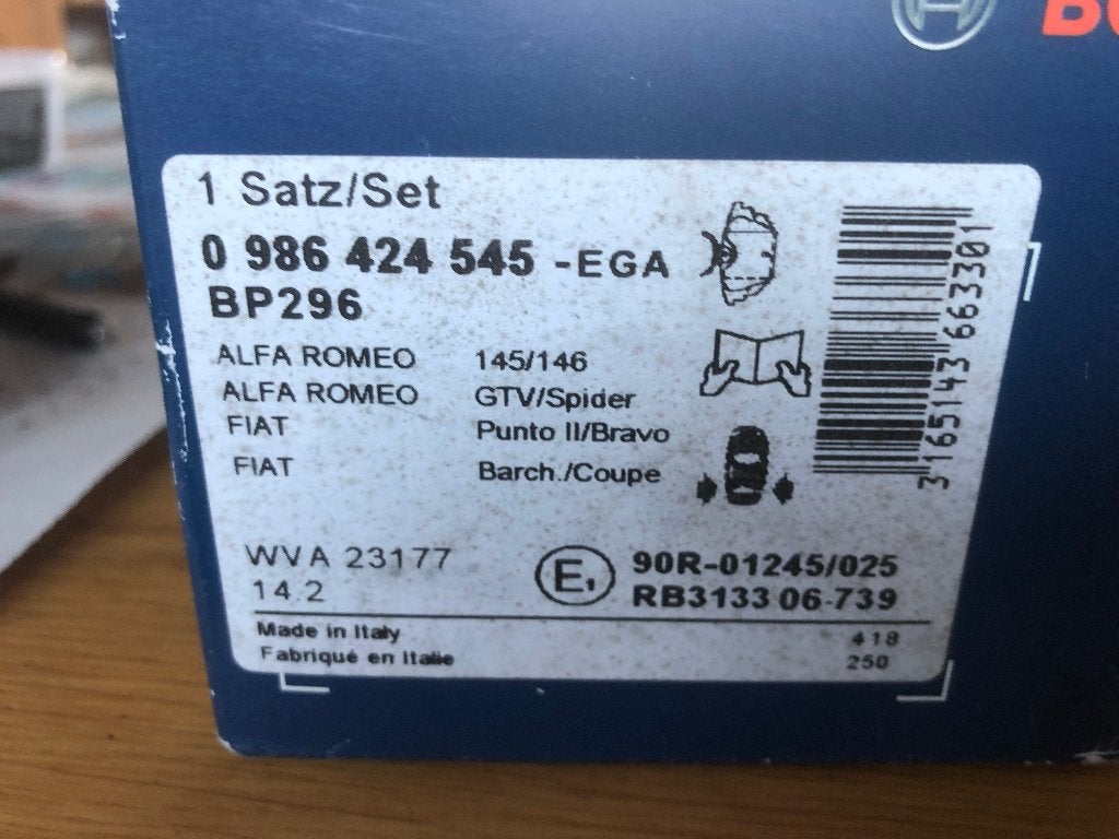 auto onderdelen, Ophalen of Verzenden, Nieuw, Alfa Romeo