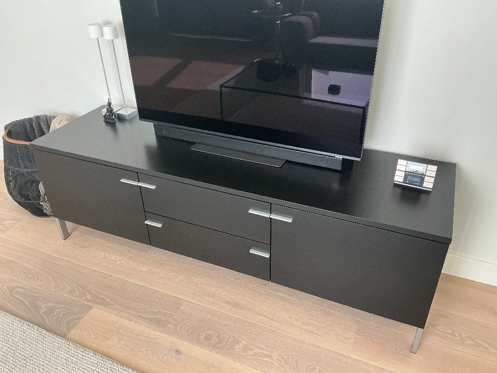 Pastoe dressoir zwart, Huis en Inrichting, Kasten | Dressoirs, Ophalen, Overige materialen, Gebruikt, 150 tot 200 cm