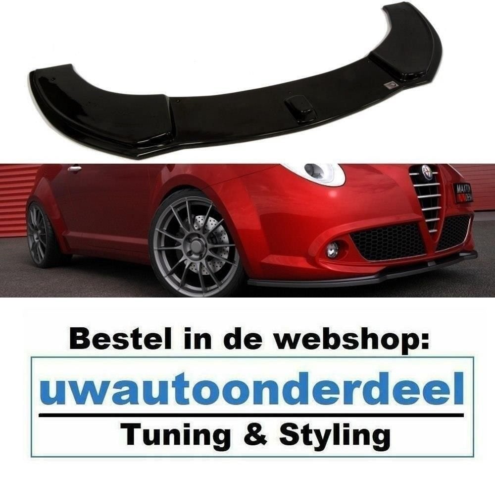 Maxton Spoiler Voorspoiler Lip Splitter Voor Alfa Romeo Mito, Verzenden, Automotive Parts, A.parts@hotmail.nl, Trasmolenlaan 12 3447 GZ Woerden