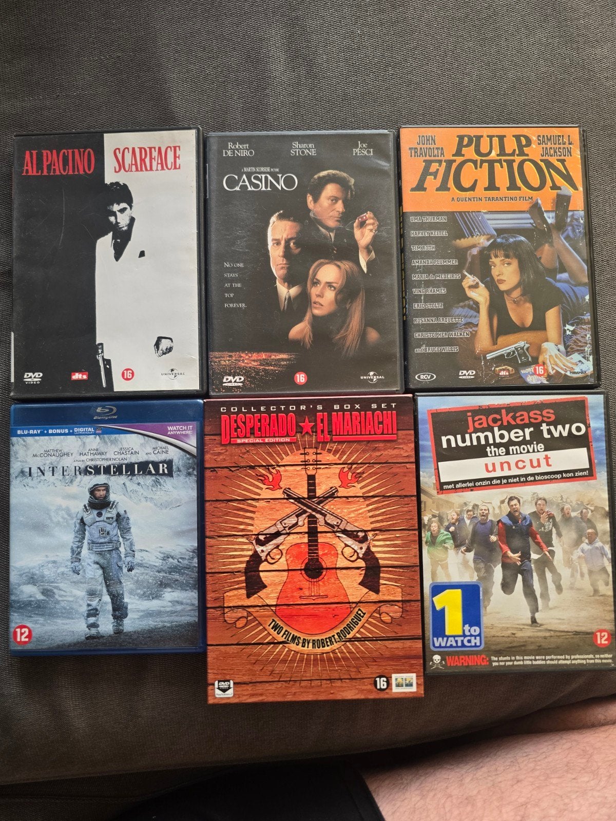 DVD/Blu-ray collectie: Scarface, Pulp Fiction, Interstellar, Vanaf 16 jaar, Ophalen of Verzenden, Zo goed als nieuw, Boxset