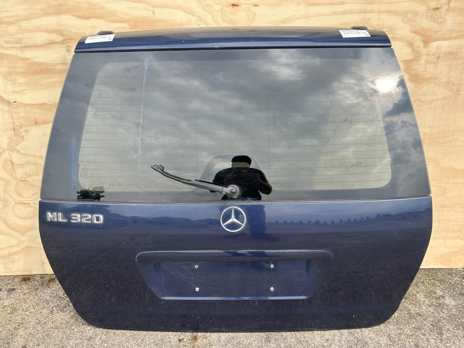 Mercedes-Benz ML (W163) 359 Blauw Achterklep 1997 2005, Gebruikt, Mercedes-Benz AG, Deur, Mercedes-Benz