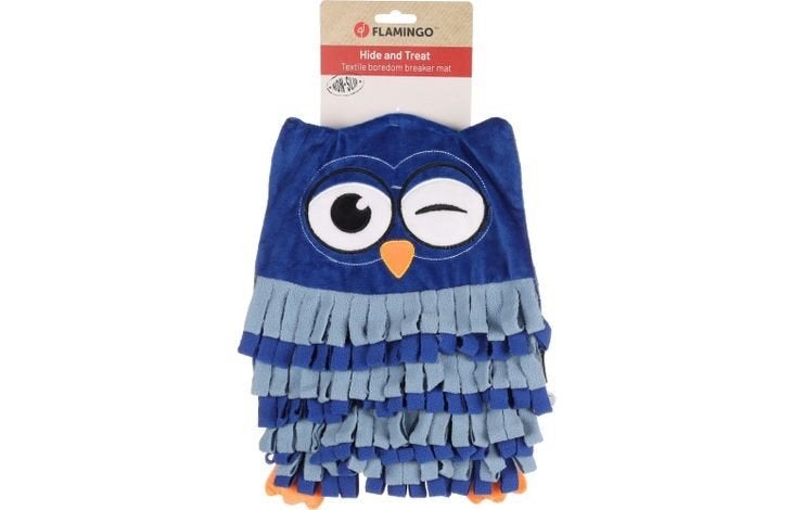 flamingo  Snuffelmat Plinkie Uil Blauw, ., Flamingo, Hondenspeelgoed, Nieuw