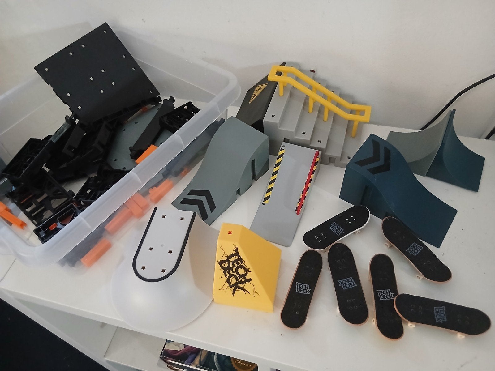 Tech Deck skatepark + boards, Ophalen of Verzenden, Zo goed als nieuw, Jongen of Meisje
